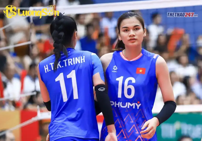 Vi Thị Như Quỳnh (số 16) sẽ thi đấu ở vị trí đối chuyền tại giải vô địch thế giới