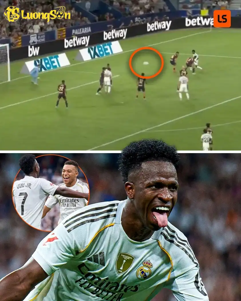 Vinicius toả sáng với siêu phẩm Trivela trận này. (Ảnh: Nền tảng X) Vinicius toả sáng với siêu phẩm Trivela trận này. (Ảnh: Nền tảng X)